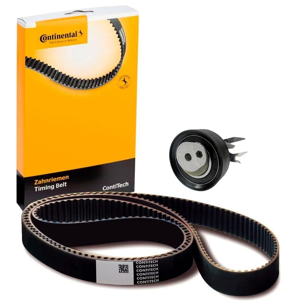 Kit Correia Dentada com Tensor Continental ContiTech CT453K1 VW Gol Fox Voyage Polo Saveiro Kombi 1.0 1.4 1.6 8V 135 Dentes