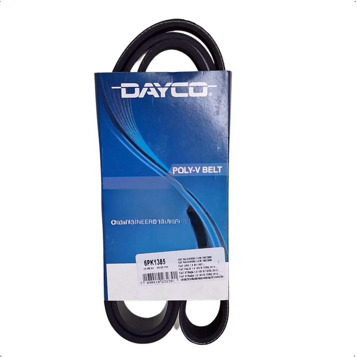 Correia Poly V Alternador Dayco 6PK1385 Fiat Palio Siena Strada Doblo Idea Punto Iveco Daily 2.8