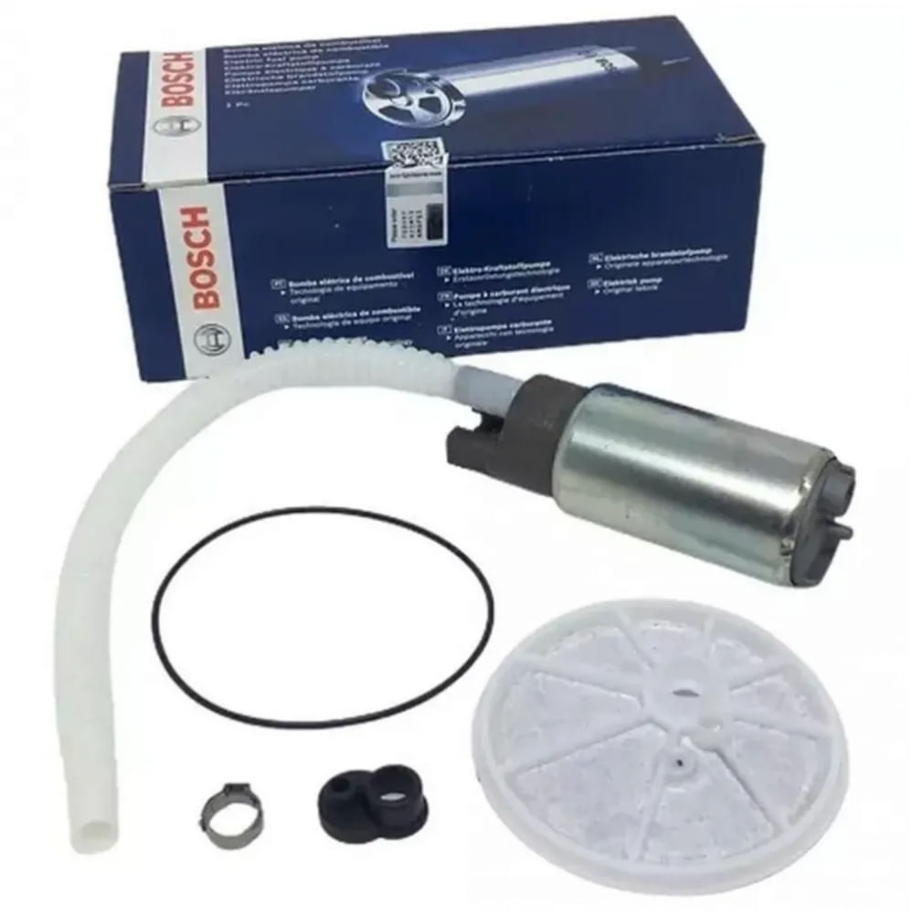 Kit Bomba de Combustível Elétrica Universal Gasolina 3 Bar 85 L/h Fiat Uno Palio VW Gol Bosch F000TE164W