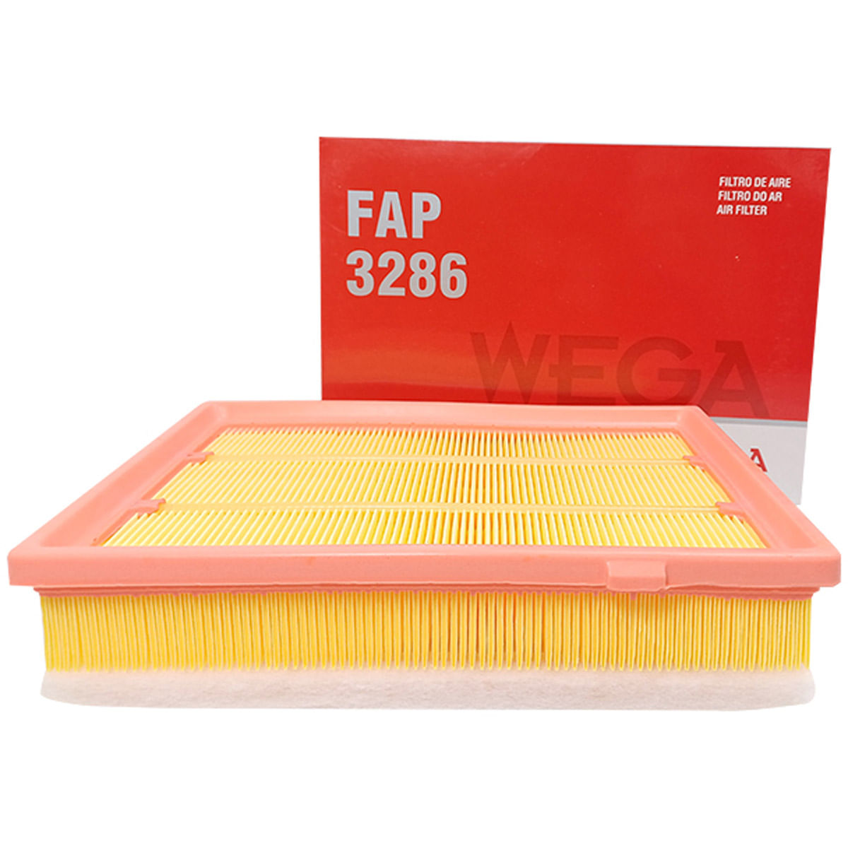 Filtro de Ar do Motor Wega FAP3286 Onix Prisma Cobalt Spin C4 Lounge
