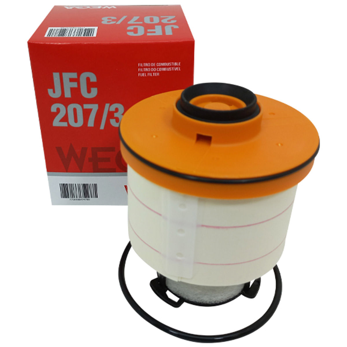 Filtro de Combustível Diesel Refil Wega JFC207/3 Toyota Hilux SW4 2.8 16V