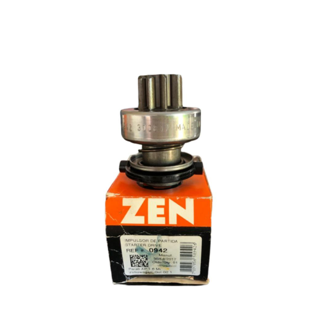 Impulsor de Partida Zen 0942 VW Gol / Parati / Saveiro AP 1.6 1.8 2.0