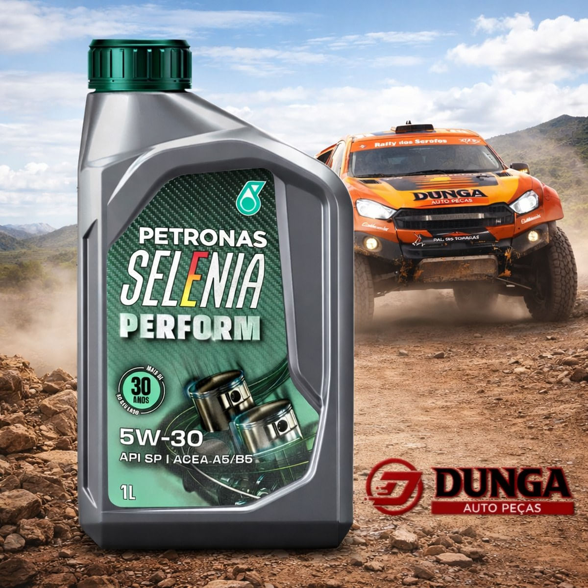 Óleo de Motor Petronas Selenia Perform 5W30 API SP ACEA A5/B5 Sintético 1L 70846E19BR