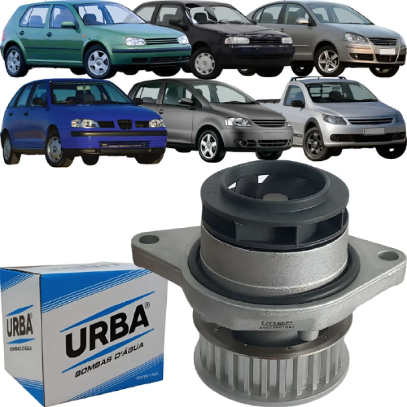 Bomba D'Água Rotor Metálico VW Gol Voyage Fox 1.0 8V Kombi 1.4 Urba UB0630A