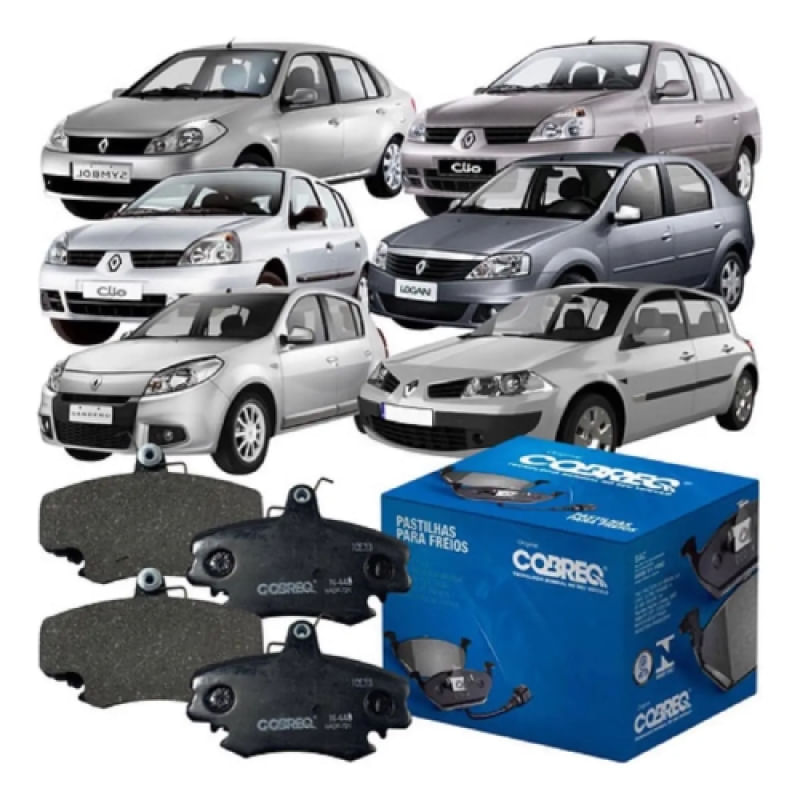 Pastilha de Freio Dianteira Cobreq N448 Sistema TRW Renault Sandero Logan Clio 1.0 1.6