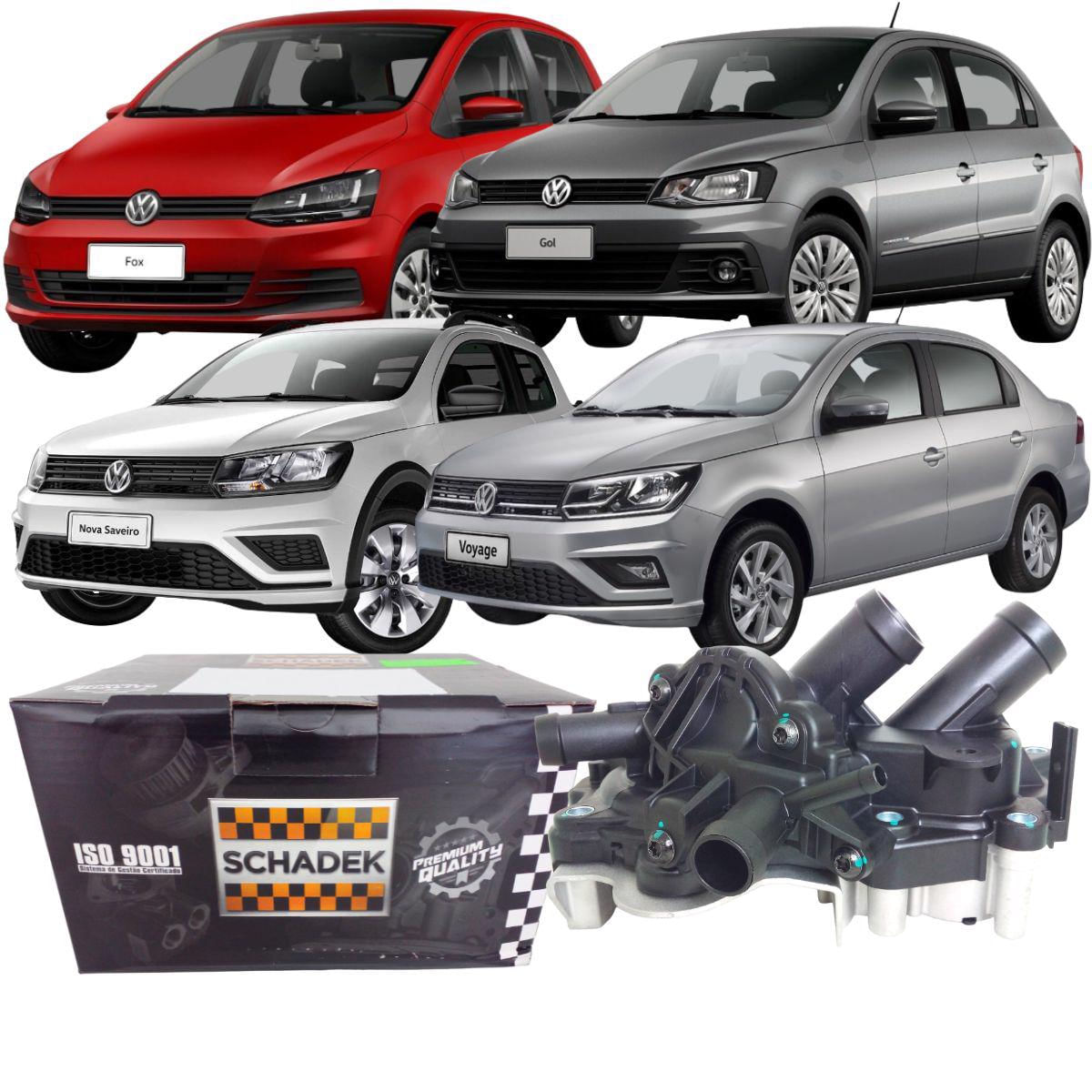 Bomba d'Água Completa com Carcaça VW Fox Gol Voyage Polo Virtus Golf 1.0 1.6 EA211 Flex Schadek 20256