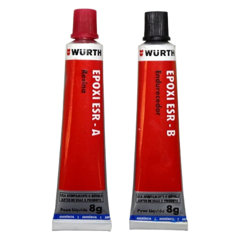 Adesivo Epóxi Bicomponente Cura Rápida Incolor 16 g Würth 0893480130