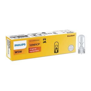 Kit-10-Lampadas-Standard-Teto-12V-W5W-Philips-12961CP1