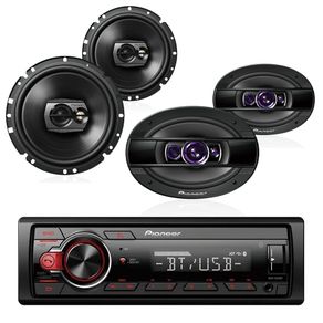 Kit Som MVH-S218BT Alto-falante TS-6960BR TS-1790BR Pioneer