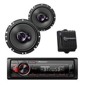 Kit Mp3 Player Pioneer + Amplificador + Alto Falante Pioneer