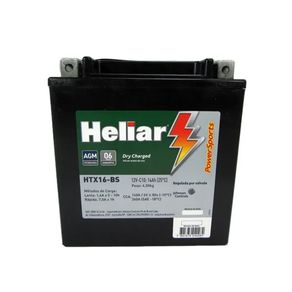 Bateria Moto HTX16-BS Kawasaki ZZR 1100 Heliar 14Ah Selada