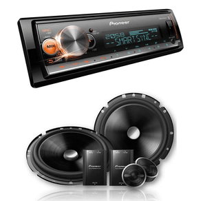 Kit Som Pioneer X3000br + Kit Duas Vias Tsc170 6