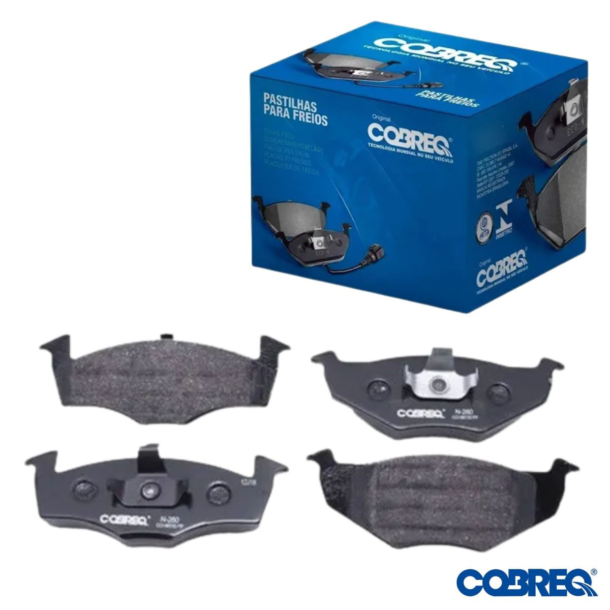 Pastilha de Freio Dianteira Cobreq N260 Bosch VW Fox Gol G5 1.0 1.6