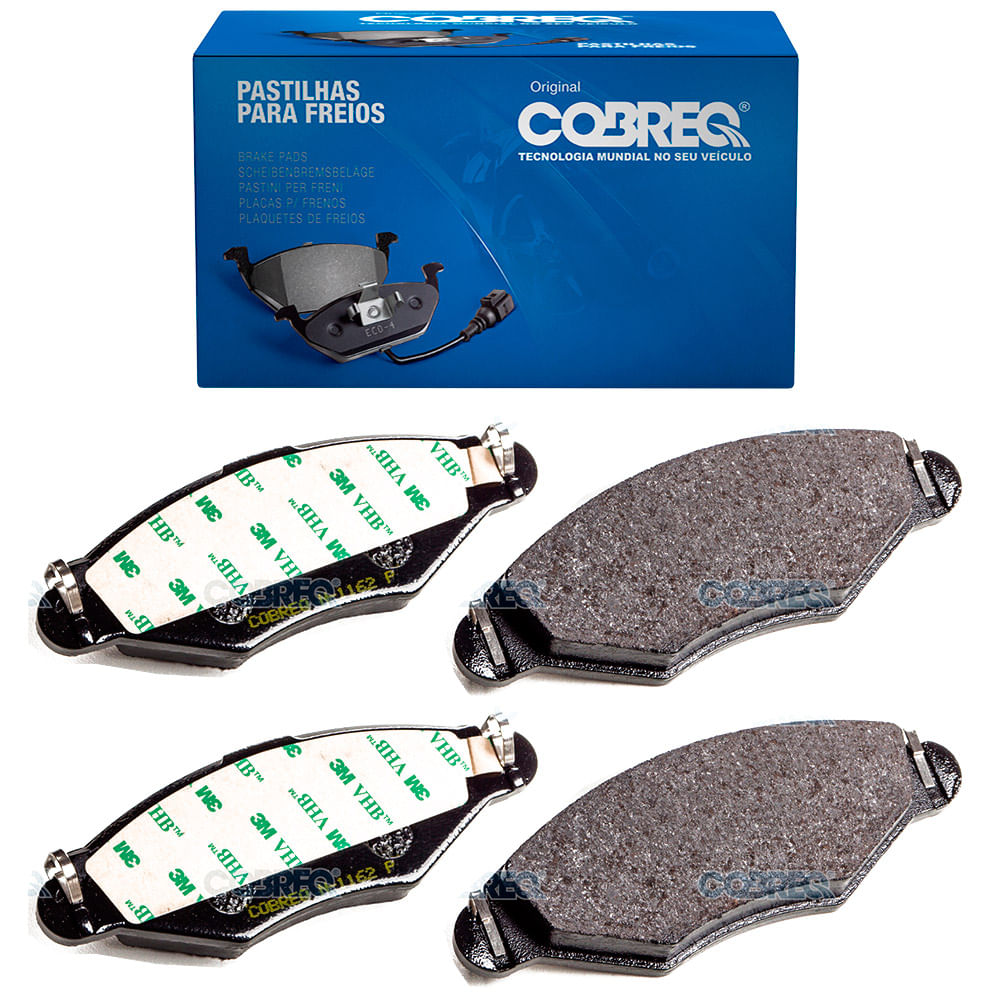 Pastilha de Freio Dianteira Cobreq N1162 Peugeot 206 1.0 16V 2001 a 2007