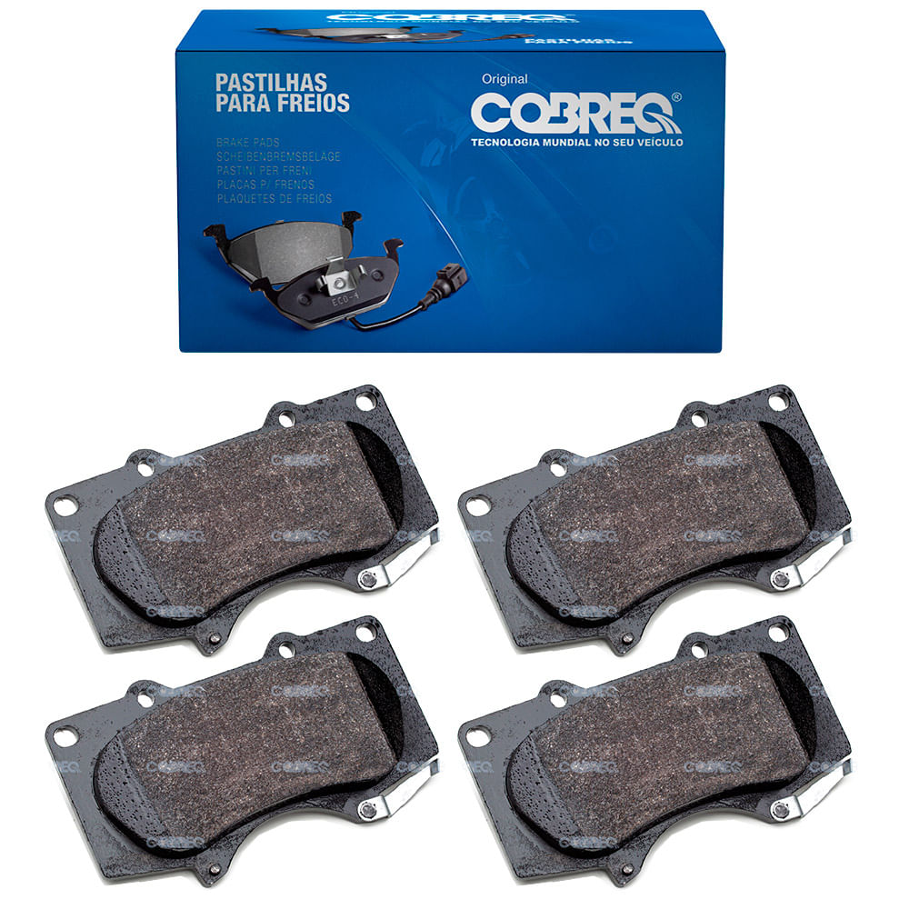 Pastilha de Freio Dianteira Cobreq N1375 Sumitomo Mitsubishi Pajero Full Toyota Hilux Land Cruiser Prado
