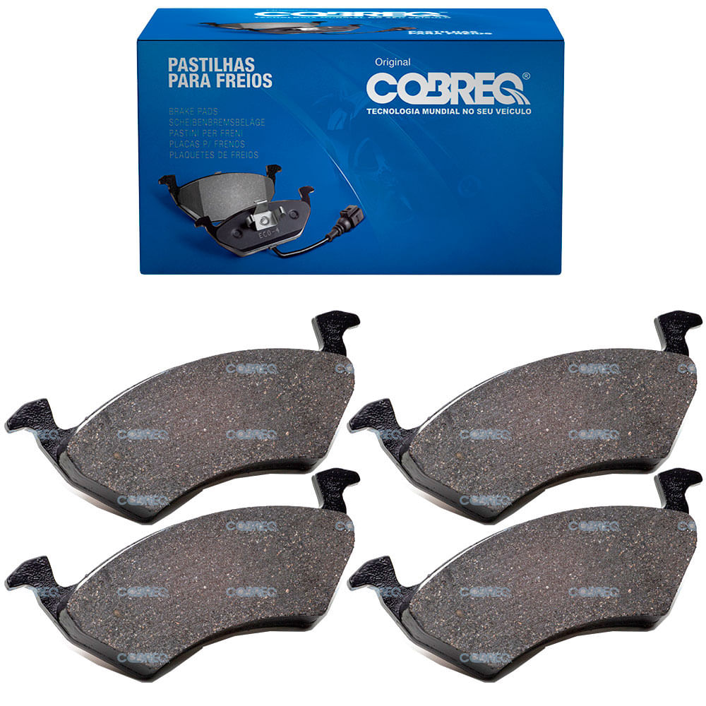 Pastilha de Freio Dianteira Cobreq N286 Teves VW Gol G5 G6 1.0 1.6 Parati 1.6