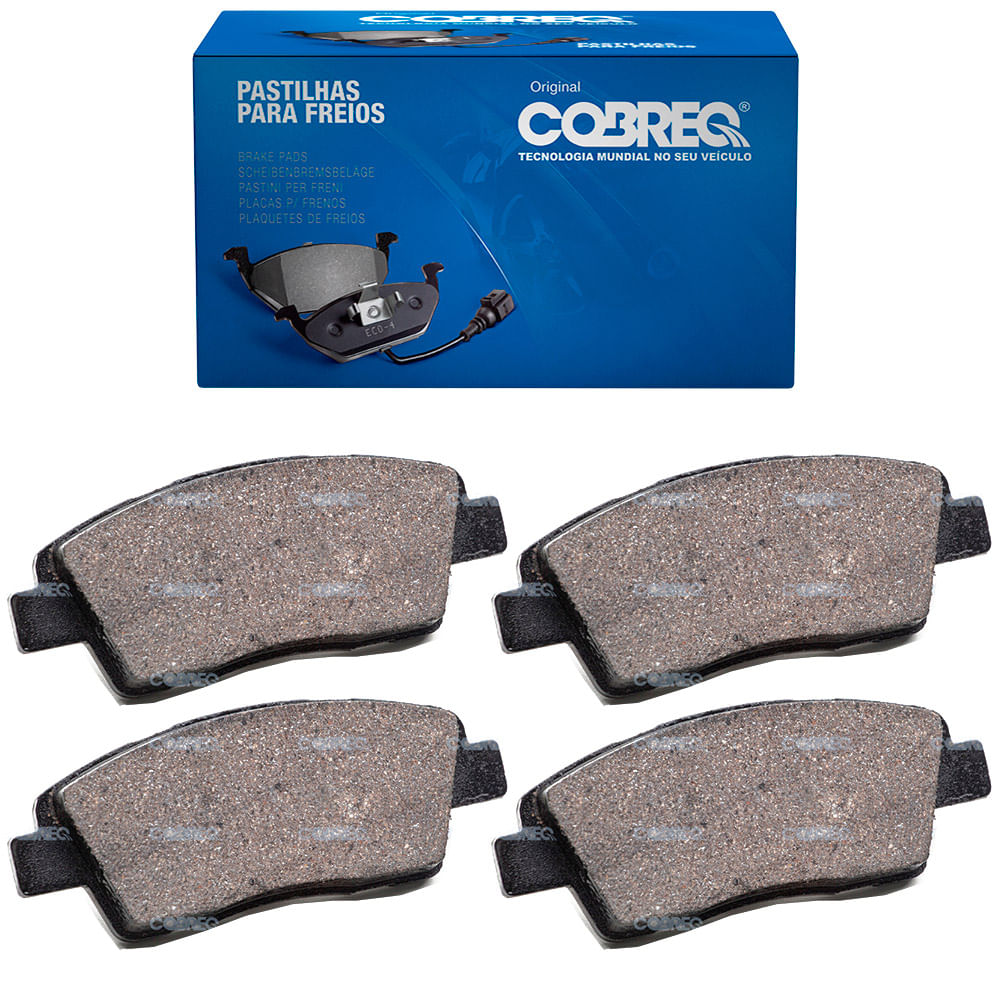 Pastilha de Freio Dianteira Cobreq N1483 Sistema Akebono Toyota Etios Yaris 1.3 1.5