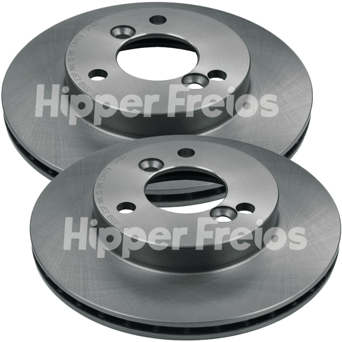 Disco de Freio Dianteiro Ventilado Hipper Freios HF705B Renault Kwid 1.0 238mm