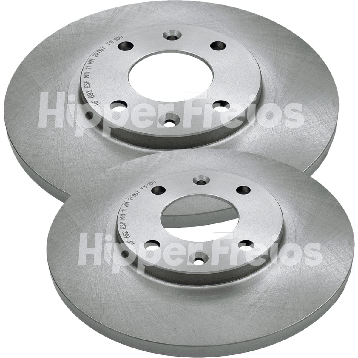 Disco de Freio Dianteiro Sólido 266mm Hipper Freios HF692 Peugeot 206 Citroën C3 Partner