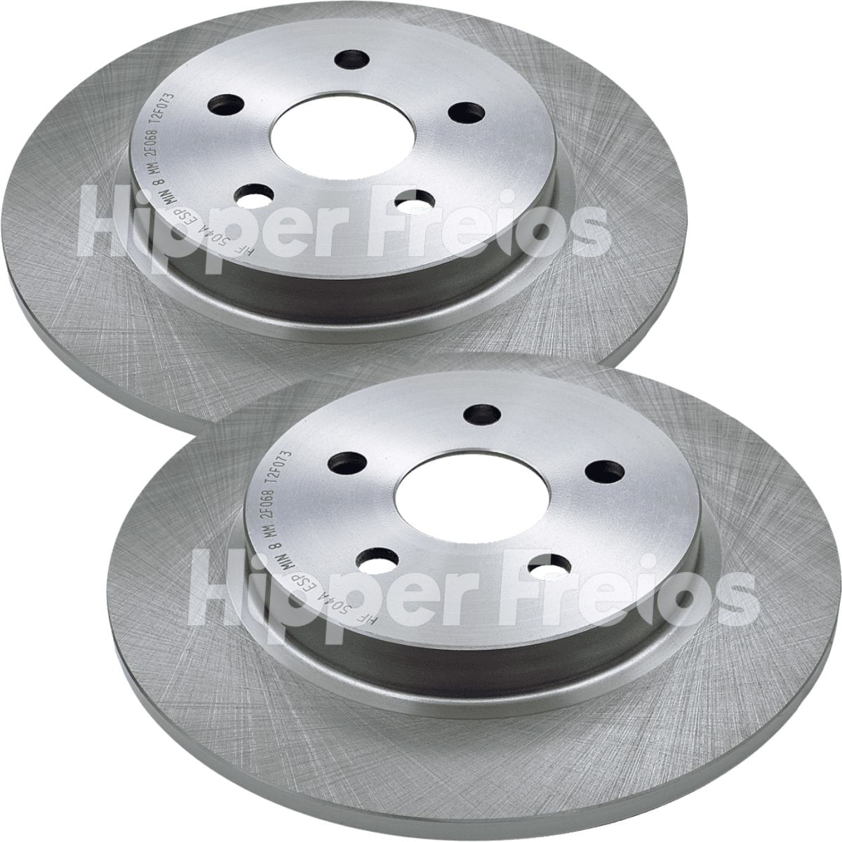 Disco de Freio Traseiro Sólido 270mm 5 Furos Hipper Freios HF504A Toyota Corolla 1.8 2008 em diante 2.0 2010 em diante