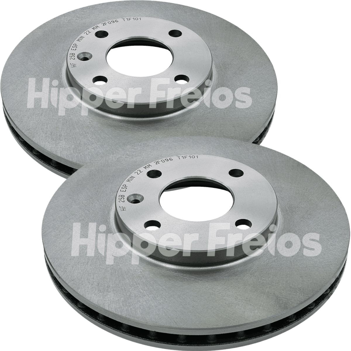 Disco de Freio Dianteiro Ventilado Hipper Freios HF25B Chevrolet Astra 1.8 2.0 8V Vectra 2.0 2.2 8V