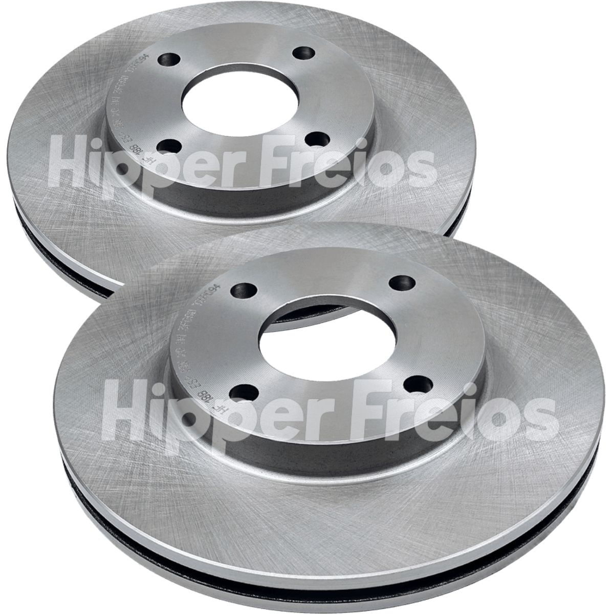 Disco de Freio Dianteiro Ventilado Hipper Freios HF18B 258mm Ford Fiesta Focus EcoSport