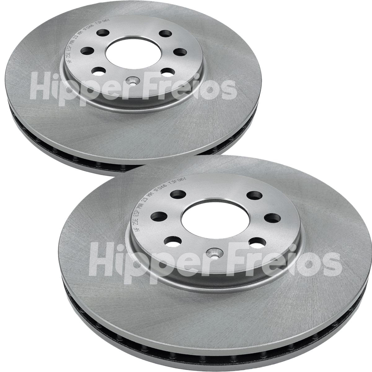 Disco de Freio Dianteiro Ventilado Hipper Freios HF25E 280mm Chevrolet Astra Vectra 2.0 8V 2006 a 2011