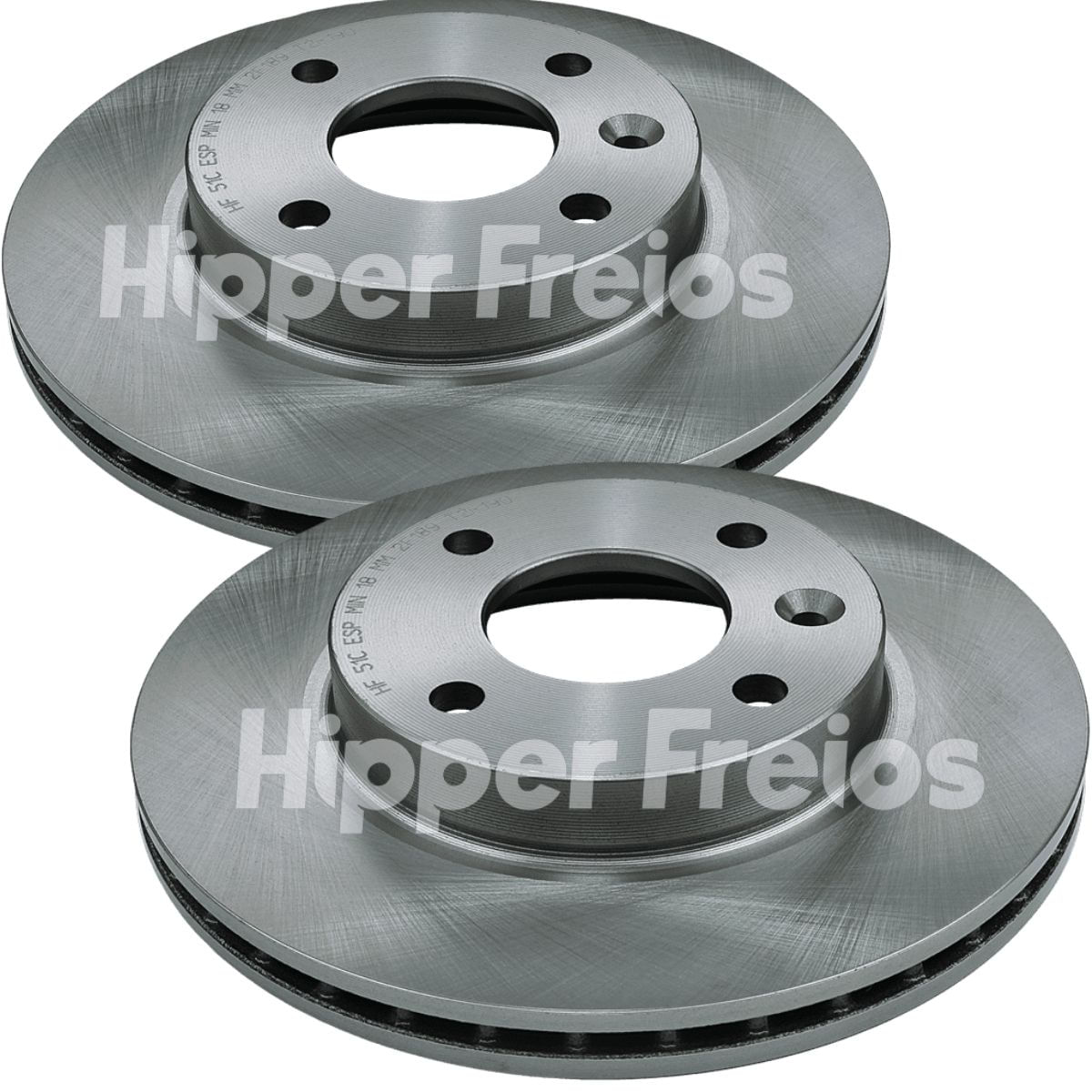 Disco de Freio Dianteiro Ventilado Hipper Freios HF51C 240mm Chevrolet Cobalt Onix 1.0 1.4 Sem ABS