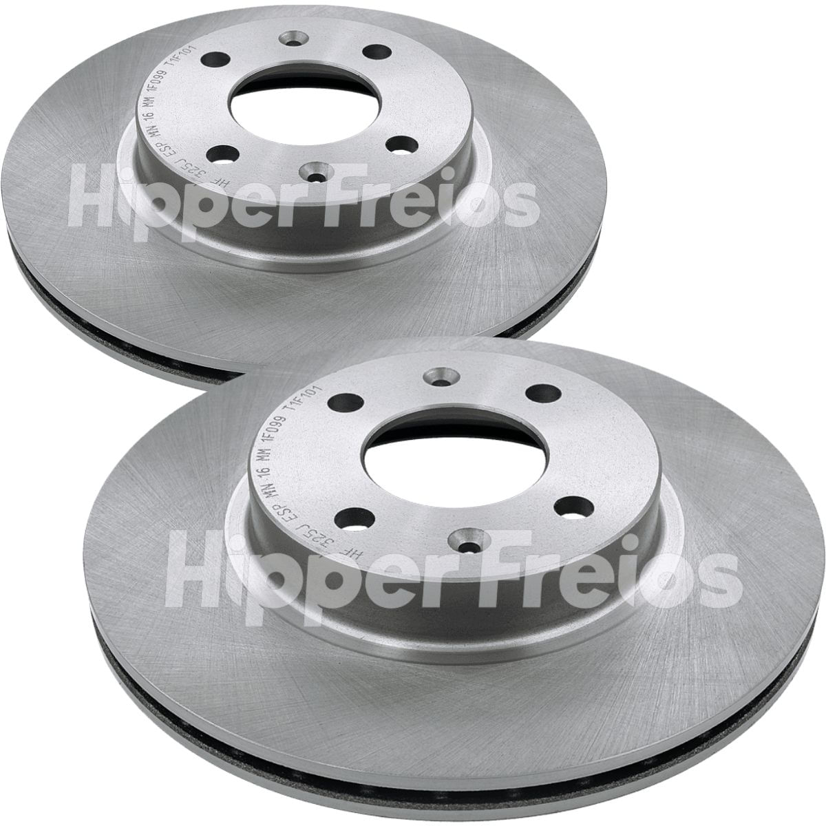 Disco de Freio Dianteiro Ventilado Hipper Freios HF325J Hyundai HB20 1.0 256mm