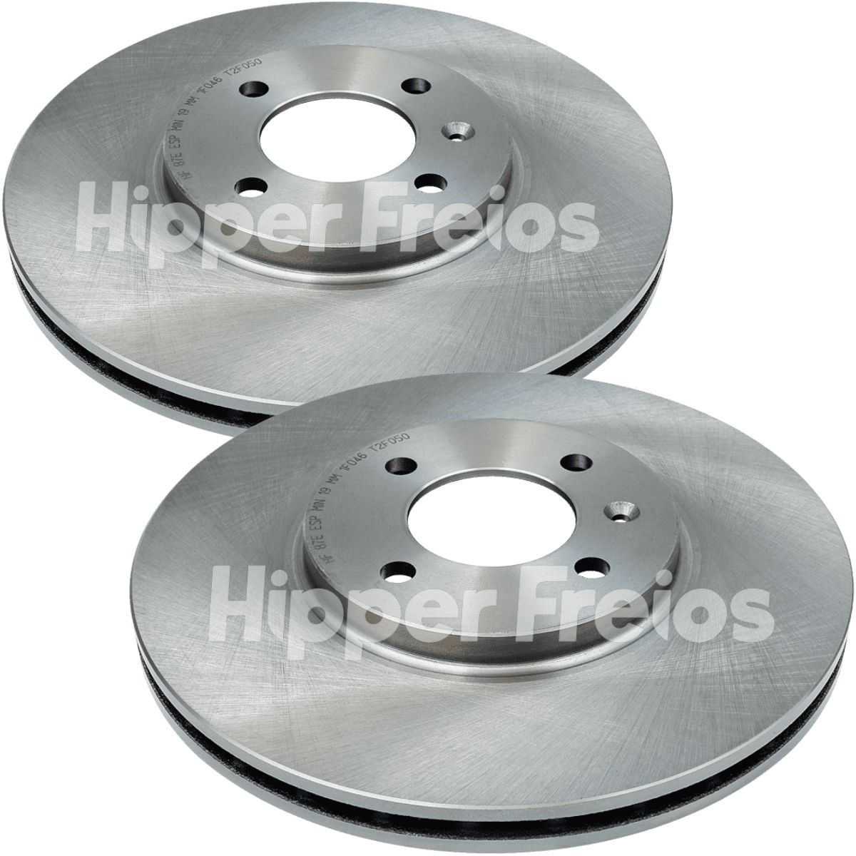 Disco de Freio Dianteiro Hipper Freios HF87E VW Gol G6 Voyage Saveiro G6