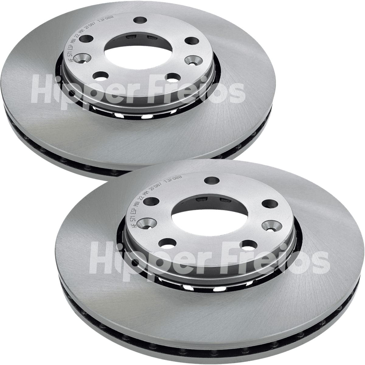 Disco de Freio Dianteiro Ventilado Hipper Freios HF571 280mm Renault Duster 2.0 16V Fluence GT