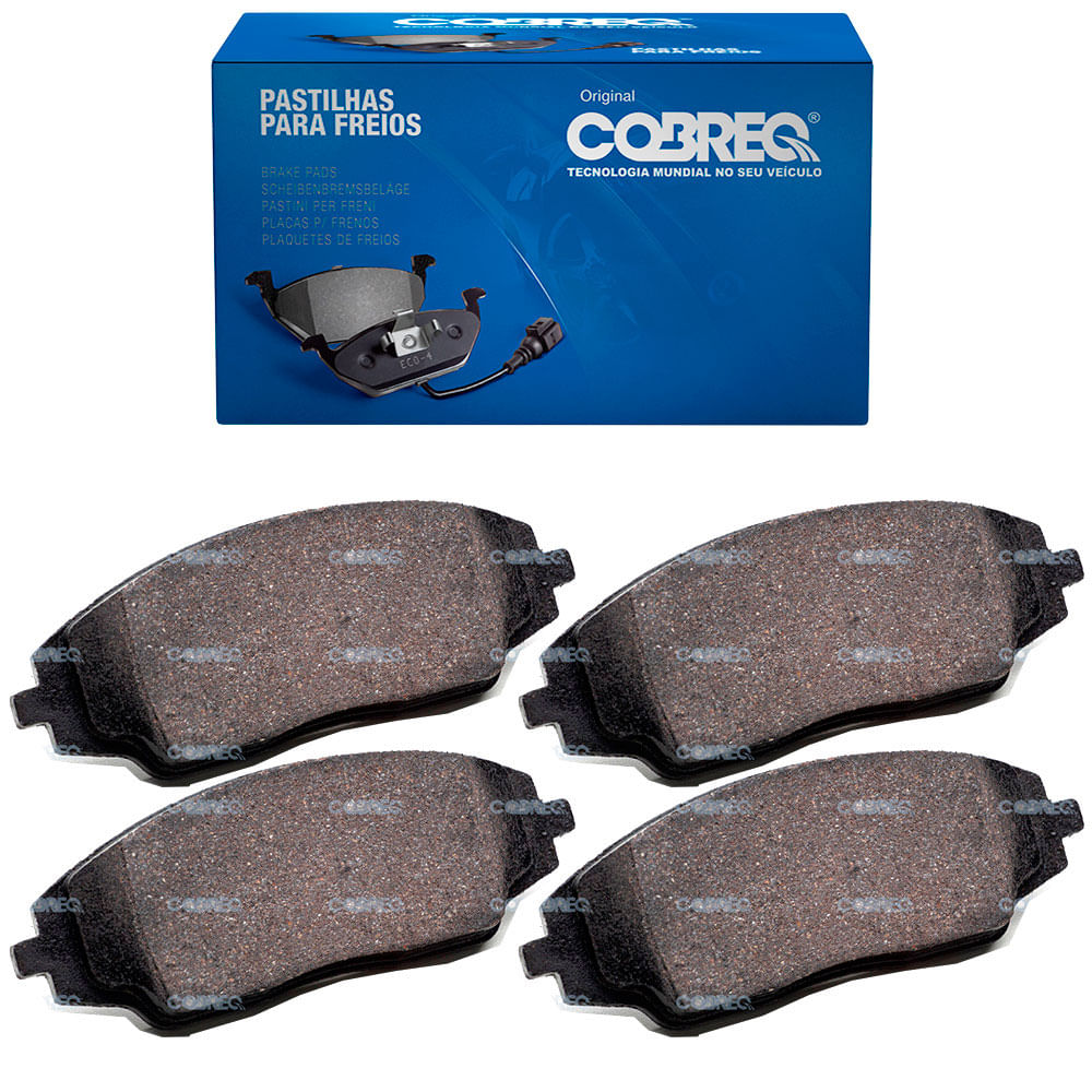 Pastilha de Freio Dianteira Cobreq N457 Teves Renault Logan Sandero Stepway 2014 em Diante