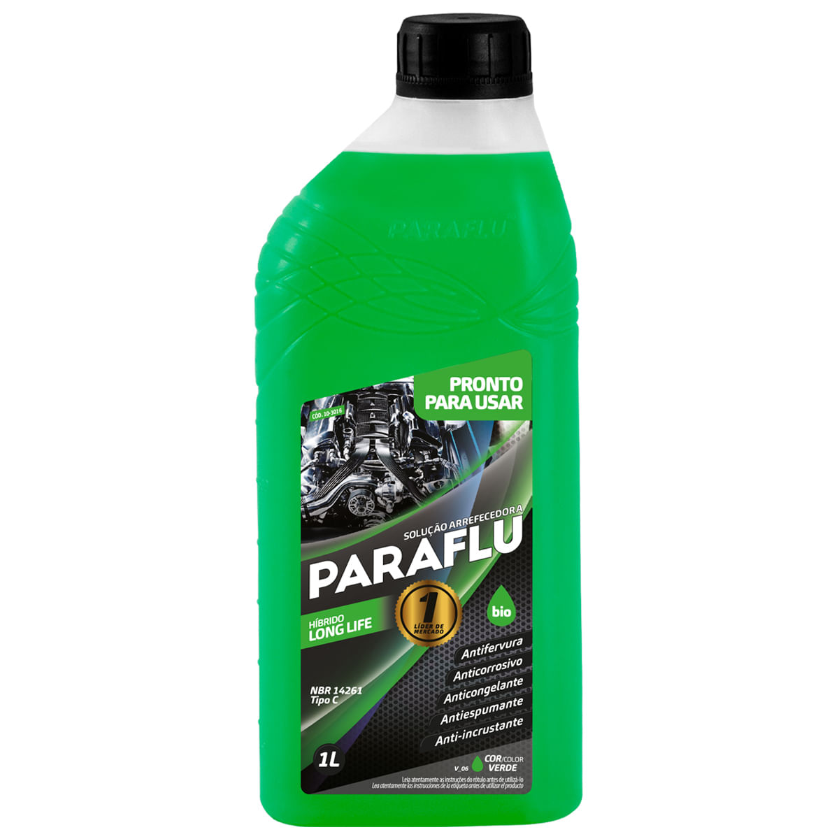 Aditivo para Radiador Paraflu Verde Pronto para Uso 1L 10-3016