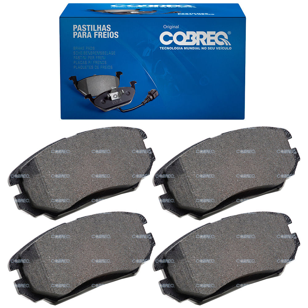 Pastilha de Freio Dianteira Cobreq N1774 Mando Jeep Renegade Compass Fiat Toro