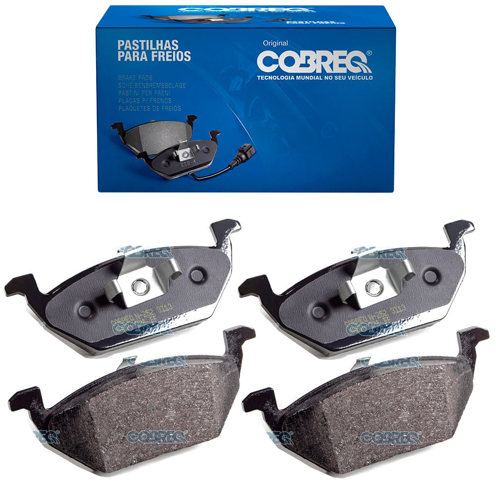 Pastilha de Freio Dianteira Cobreq N252 VW Golf Audi A3 New Beetle 1999 em Diante