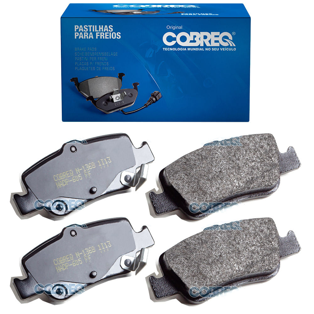 Pastilha de Freio Traseira Cobreq N1368 Sistema Bosch Toyota Corolla 1.8 2.0 2008 em Diante