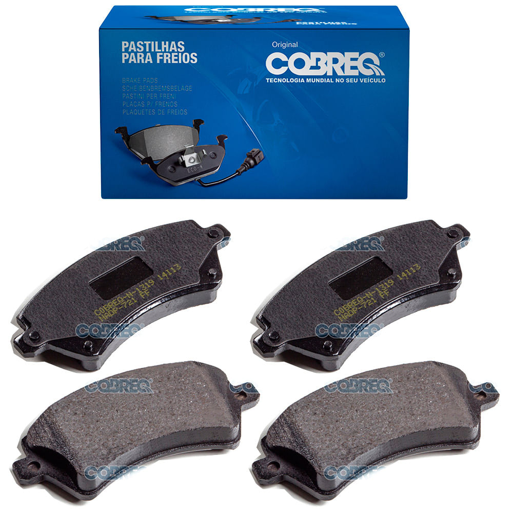 Pastilha de Freio Dianteira Cobreq N1319 Sistema TRW Toyota Corolla 1.6 1.8 2002 a 2008