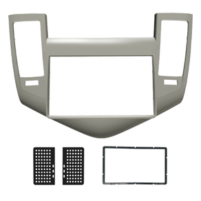 Moldura 2 Din Fiamon 3143 Chevrolet Cruze 2011-2014 Prata