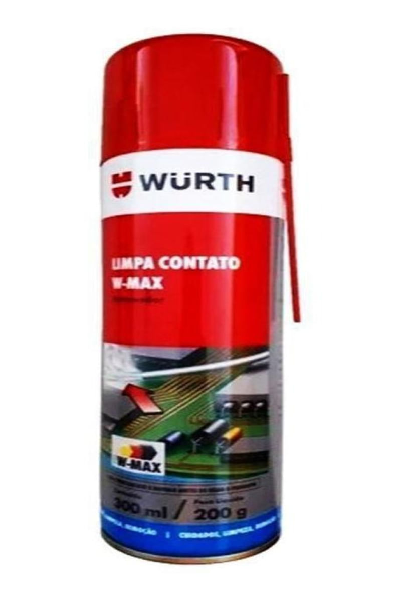 Limpa Contato Elétrico e Eletrônico Würth W-Max Spray 300ml