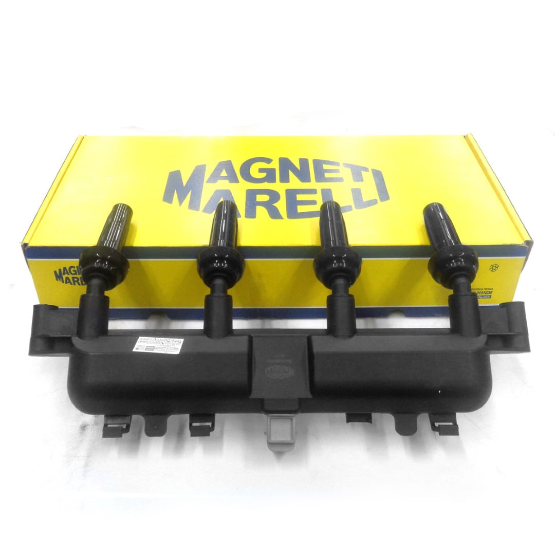 Bobina de Ignição Citroën C3 Peugeot 206 207 Hoggar 1.4 8V Flex Magneti Marelli BI0036MM