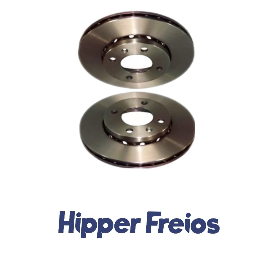 Disco de Freio Dianteiro Ventilado Hipper Freios HF87 VW Gol Voyage G5 G6 1.0 8V 239mm